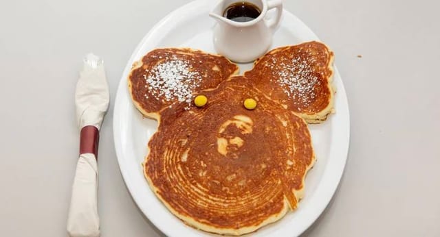 Kid's Mickey Mouse Pancakes.