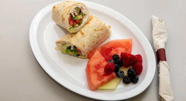 Turkey and Avocado Wrap.
